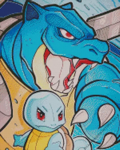 Squirtle And Blastoise 5D Diamond Painting