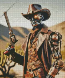 Steampunk Cowboy 5D Diamond Painting