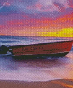 Sunset Boat 5D Diamond Painting