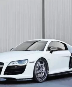 White Audi i8 5D Diamond Painting