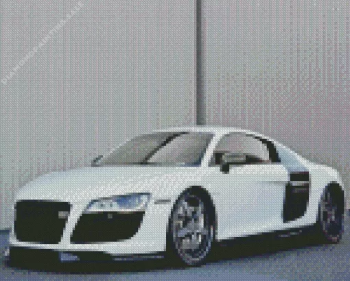 White Audi i8 5D Diamond Painting