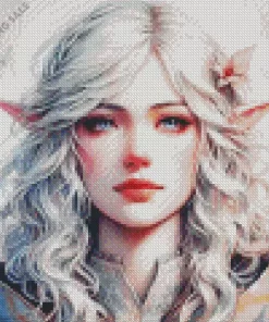 Female Blonde Elf 5D Diamond Painting