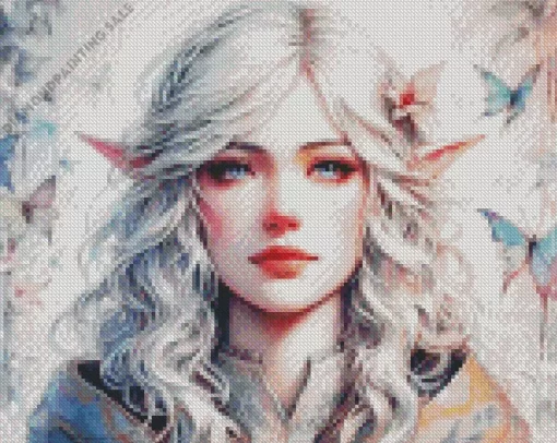 Female Blonde Elf 5D Diamond Painting