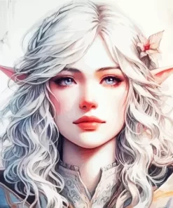 Female Blonde Elf 5D Diamond Painting