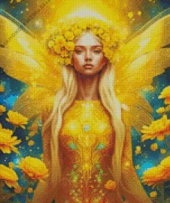 Golden Blond Fairy 5D Diamond Painting