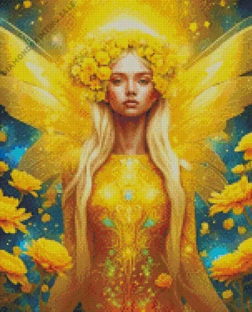 Golden Blond Fairy 5D Diamond Painting