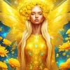 Golden Blond Fairy 5D Diamond Painting