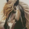 Grey Horse With Blond Hair 5D Diamond Painting