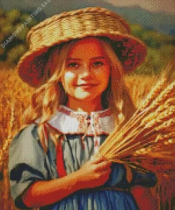 Cute Farm Girl 5D Diamond Painting