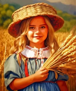 Cute Farm Girl 5D Diamond Painting