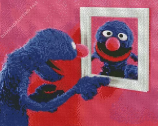 Cute Grover 5D Diamond Painting