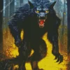 Evil Black Wolf 5D Diamond Painting