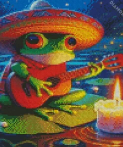 Frog Chilling Art 5D Diamond Painting