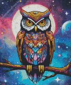 Galactic Owl 5D Diamond Painting