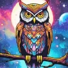 Galactic Owl 5D Diamond Painting