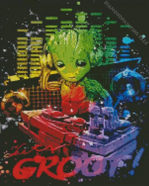 Groot Dj Art 5D Diamond Painting