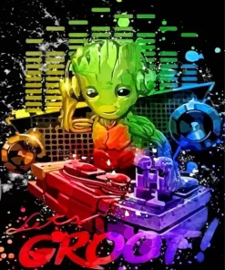 Groot Dj Art 5D Diamond Painting