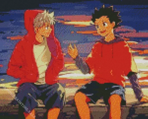 Grown Up Gon And Killua Anime 5D Diamond Painting