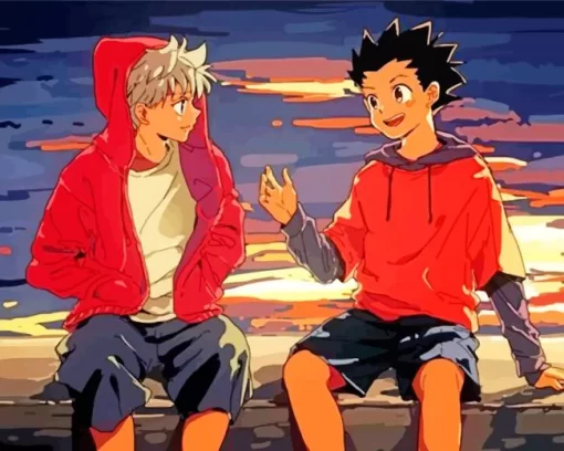 Grown Up Gon And Killua Anime 5D Diamond Painting