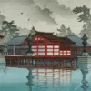 Miyajima In De Mist 5D Diamond Painting