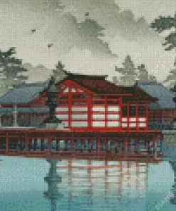 Miyajima In De Mist 5D Diamond Painting