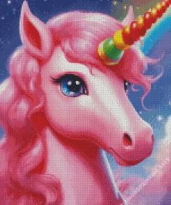 Pink Unicorn 5D Diamond Painting