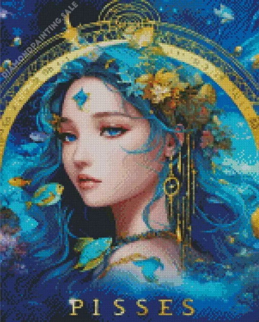 Pisces Girl 5D Diamond Painting