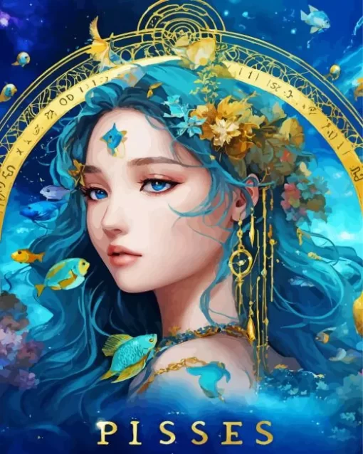 Pisces Girl 5D Diamond Painting