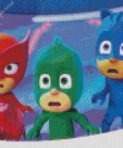 Pj Masks Animation 5D Diamond Painting