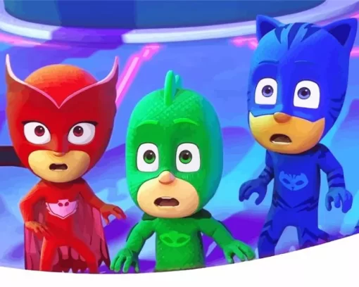 Pj Masks Animation 5D Diamond Painting