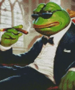 Aesthetic Pepe The Frog Art 5D Diamond Painting