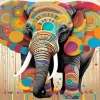 Aesthetic Colorful Elephant 5D Diamond Painting