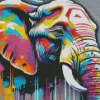 Aesthetic Colorful Elephant Art 5D Diamond Painting