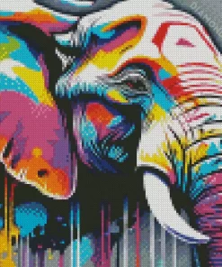 Aesthetic Colorful Elephant Art 5D Diamond Painting