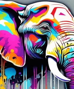 Aesthetic Colorful Elephant Art 5D Diamond Painting