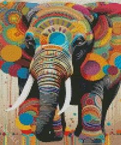 Aesthetic Colorful Elephant 5D Diamond Painting