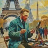 Aesthetic Eiffel Tower Van Gogh Art 5D Diamond Painting