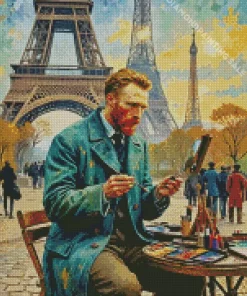 Aesthetic Eiffel Tower Van Gogh Art 5D Diamond Painting