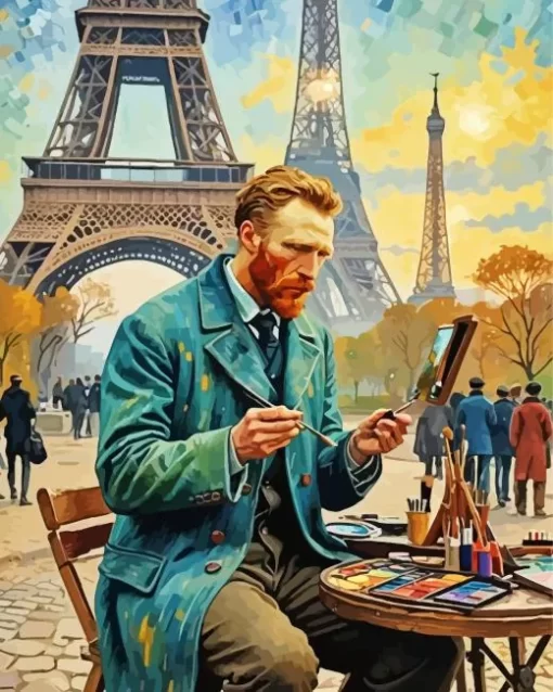 Aesthetic Eiffel Tower Van Gogh Art 5D Diamond Painting