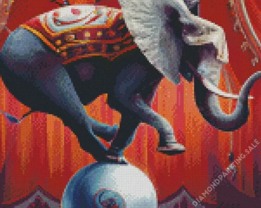 Aesthetic Elephant Balancing 5D Diamond Painting