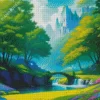 Aesthetic Fairy Landscape Art 5D Diamond Painting