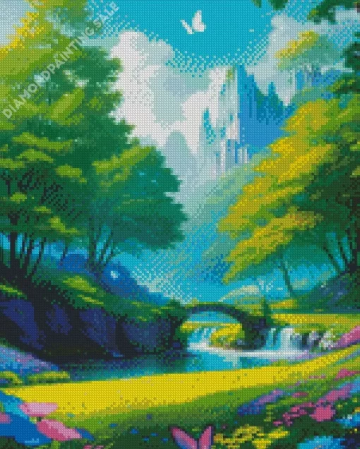 Aesthetic Fairy Landscape Art 5D Diamond Painting