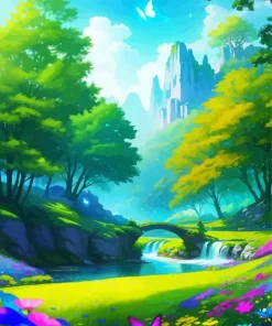 Aesthetic Fairy Landscape Art 5D Diamond Painting