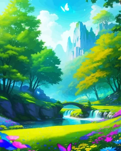 Aesthetic Fairy Landscape Art 5D Diamond Painting