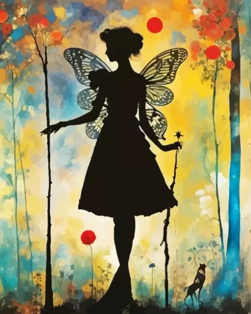 Aesthetic Fairy Silhouette 5D Diamond Painting