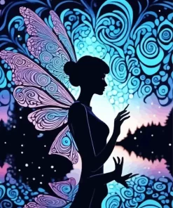 Aesthetic Fairy Silhouette 5D Diamond Painting