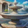 Aesthetic Fountain Art 5D Diamond Painting