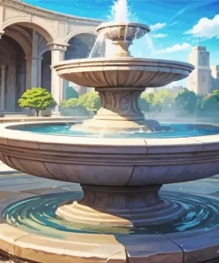 Aesthetic Fountain Art 5D Diamond Painting