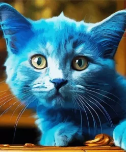 Baby Blue Cat 5D Diamond Painting