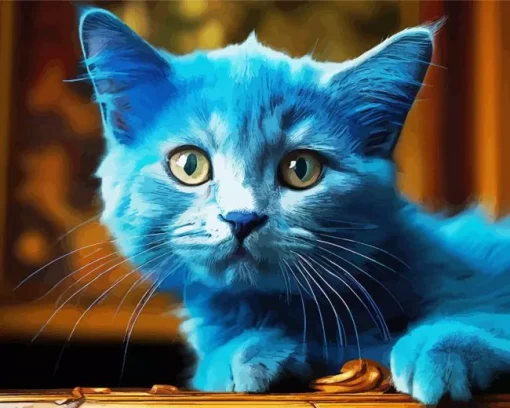 Baby Blue Cat 5D Diamond Painting